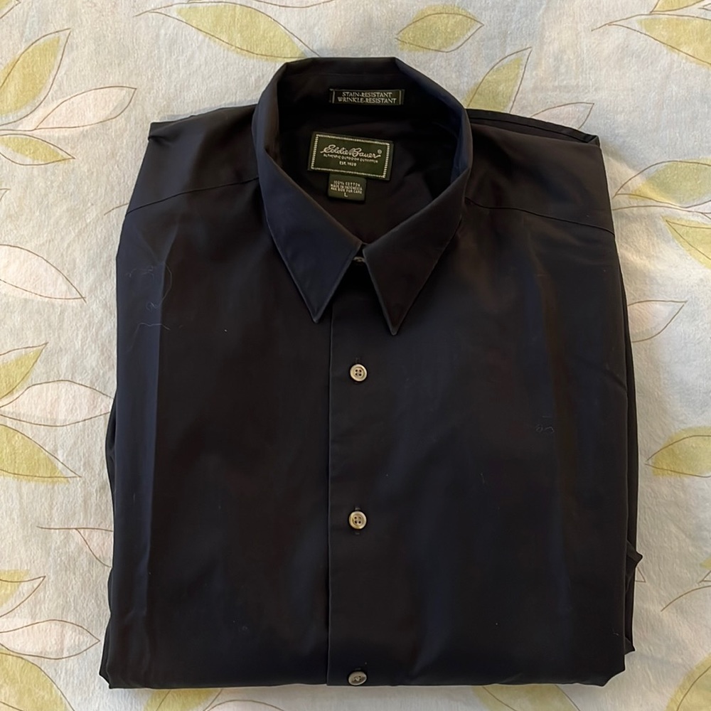 Black Eddie Bauer Casual Dress Shirt